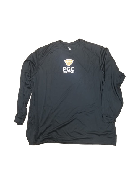 PGC LONG SLEEVE DRI FIT BLACK